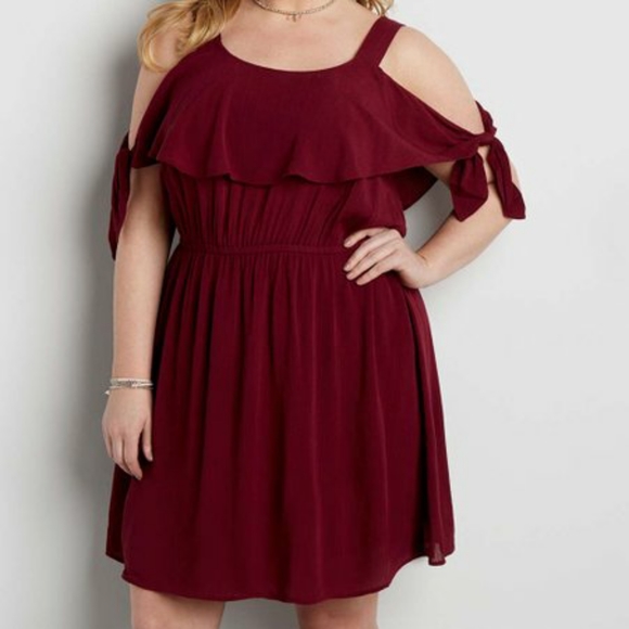Maurices maroon dress Clearance